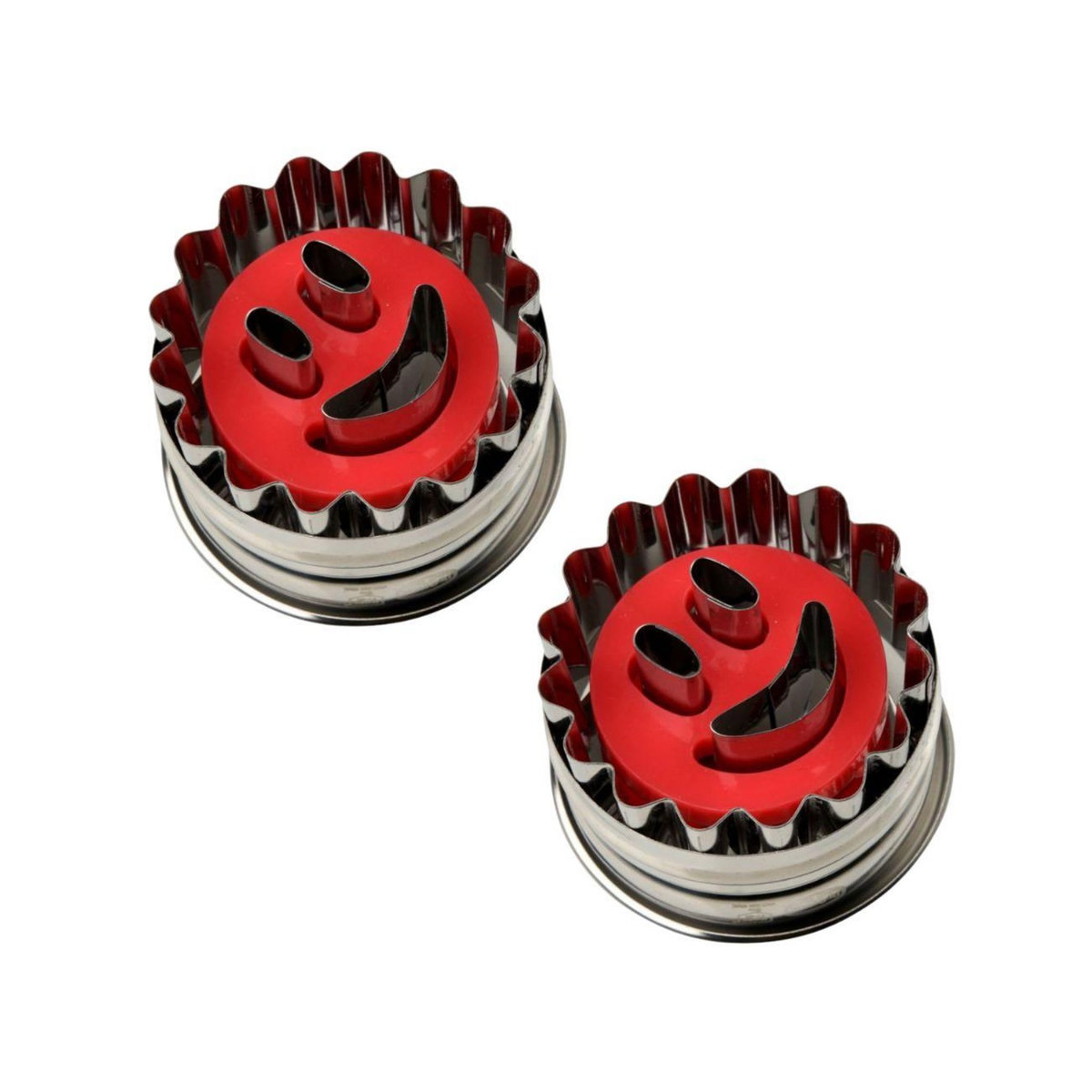 DR.OETKER Ensemble de 2 Emporte-pièces biscuit linzer motif smiley Dr Oetker Noël