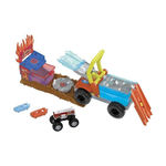 FISHER PRICE HOT WHEELS Coffret Monster Trucks Arena Smashers Color Shifters - Véhicule De Secours 5 alarm, Des 5 Ans HPN73