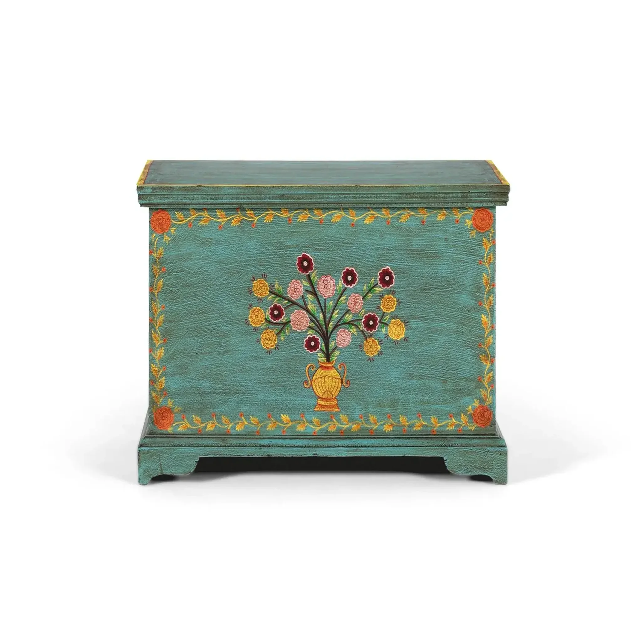 GINER Y COLOMER SL Coffre en bois de manguier 60 cm style vintage décoratif