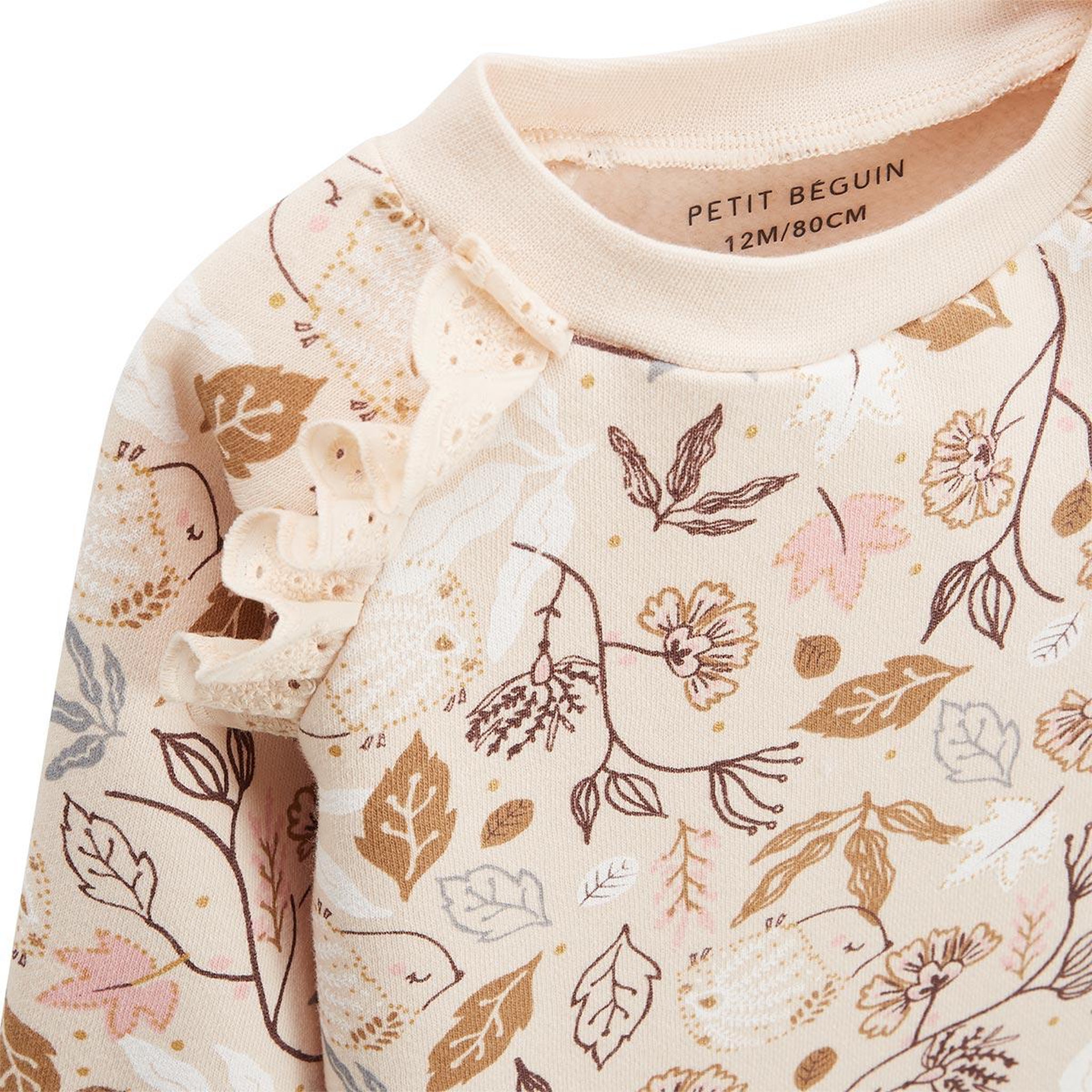 Voir la diapositive 3 : Petit Béguin Robe enfant en molleton chincha