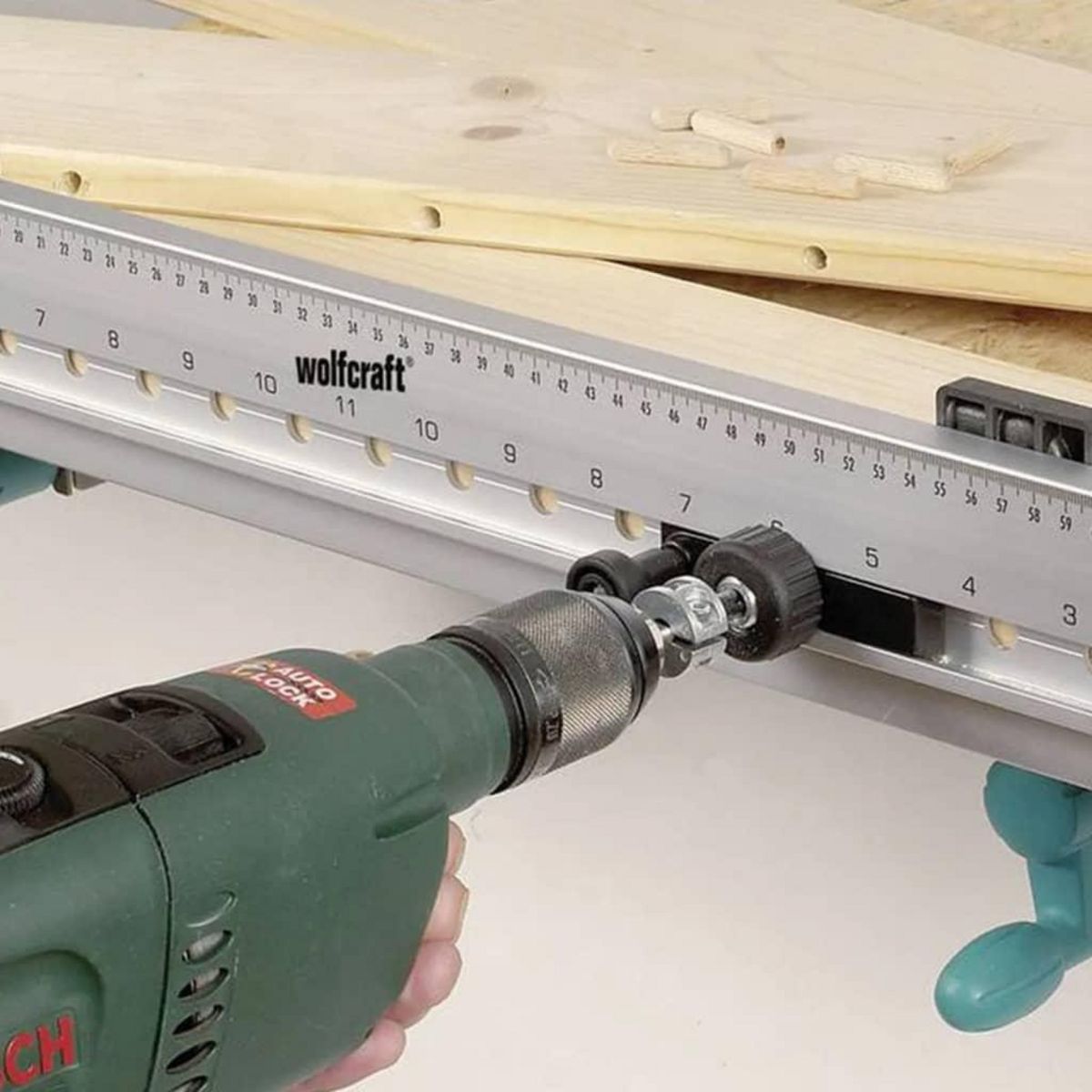 WOLFCRAFT wolfcraft Gabarit de cheville 5, 6, 8, 10 mm 4650000