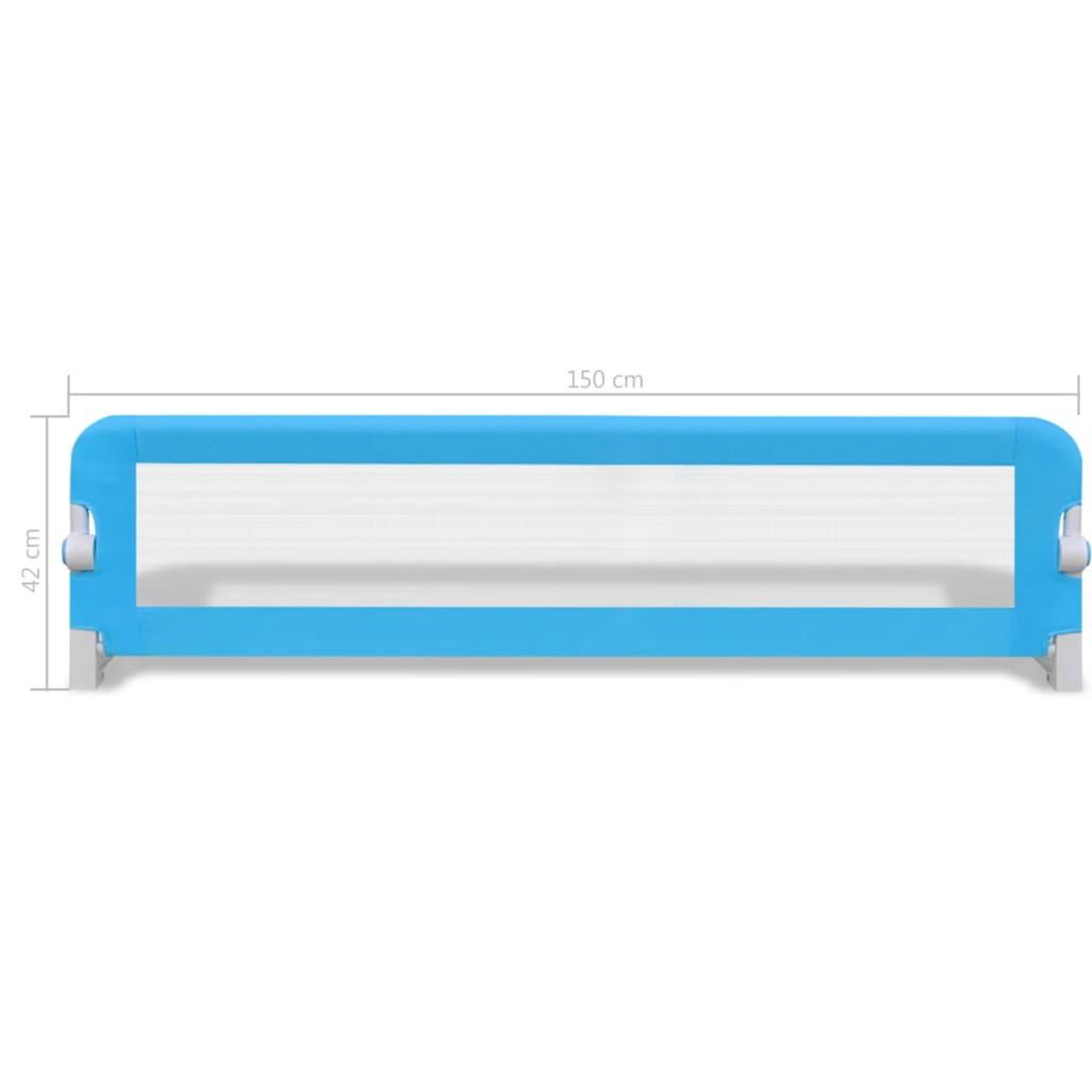 Voir la diapositive 6 : VIDAXL Barriere de lit de securite pour tout-petits 2pcs Bleu 150x42cm