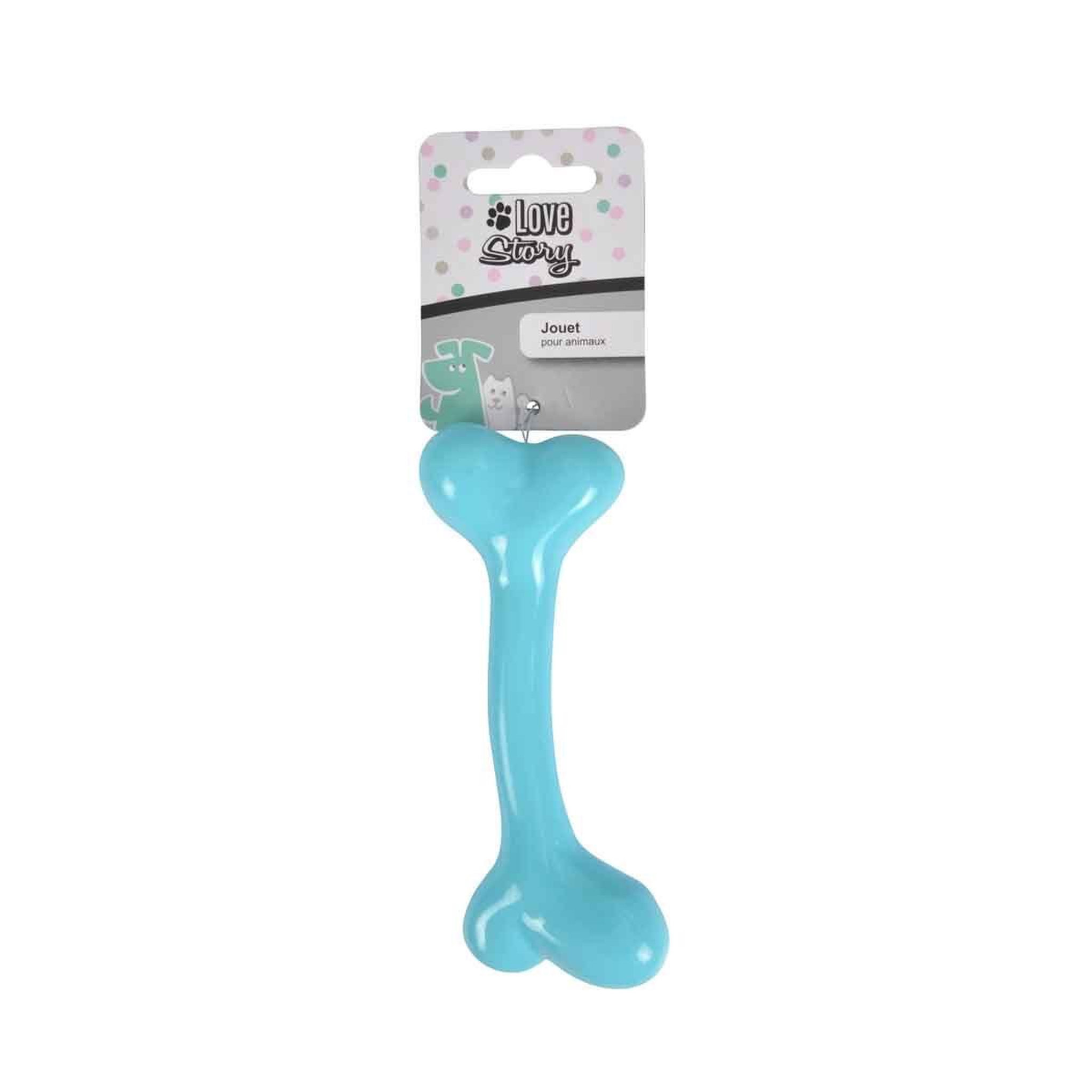 Voir la diapositive 4 : HOMEA Jouet pour chien os  puppy  14cm bleu