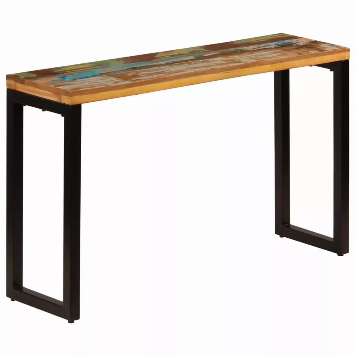 VIDAXL Table console 120x35x76 cm Bois de recuperation solide et acier