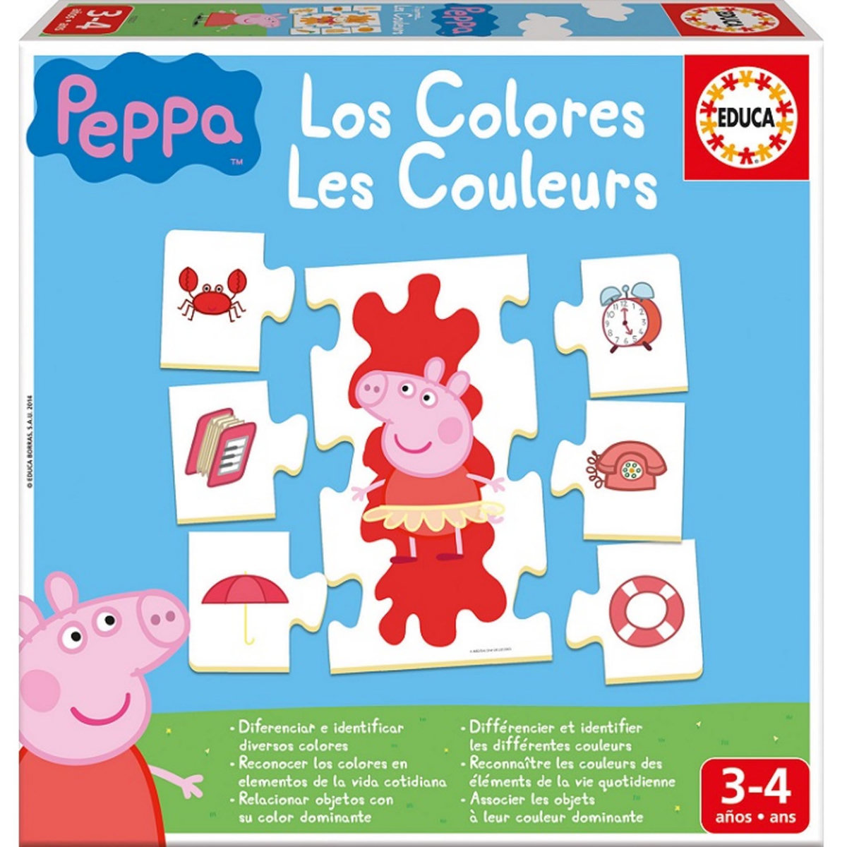 EDUCA Puzzle j'apprends les couleurs 42 pièces