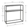 Voir la diapositive 4 : Paris Prix Console Design en Métal  Soraya  80cm Noir
