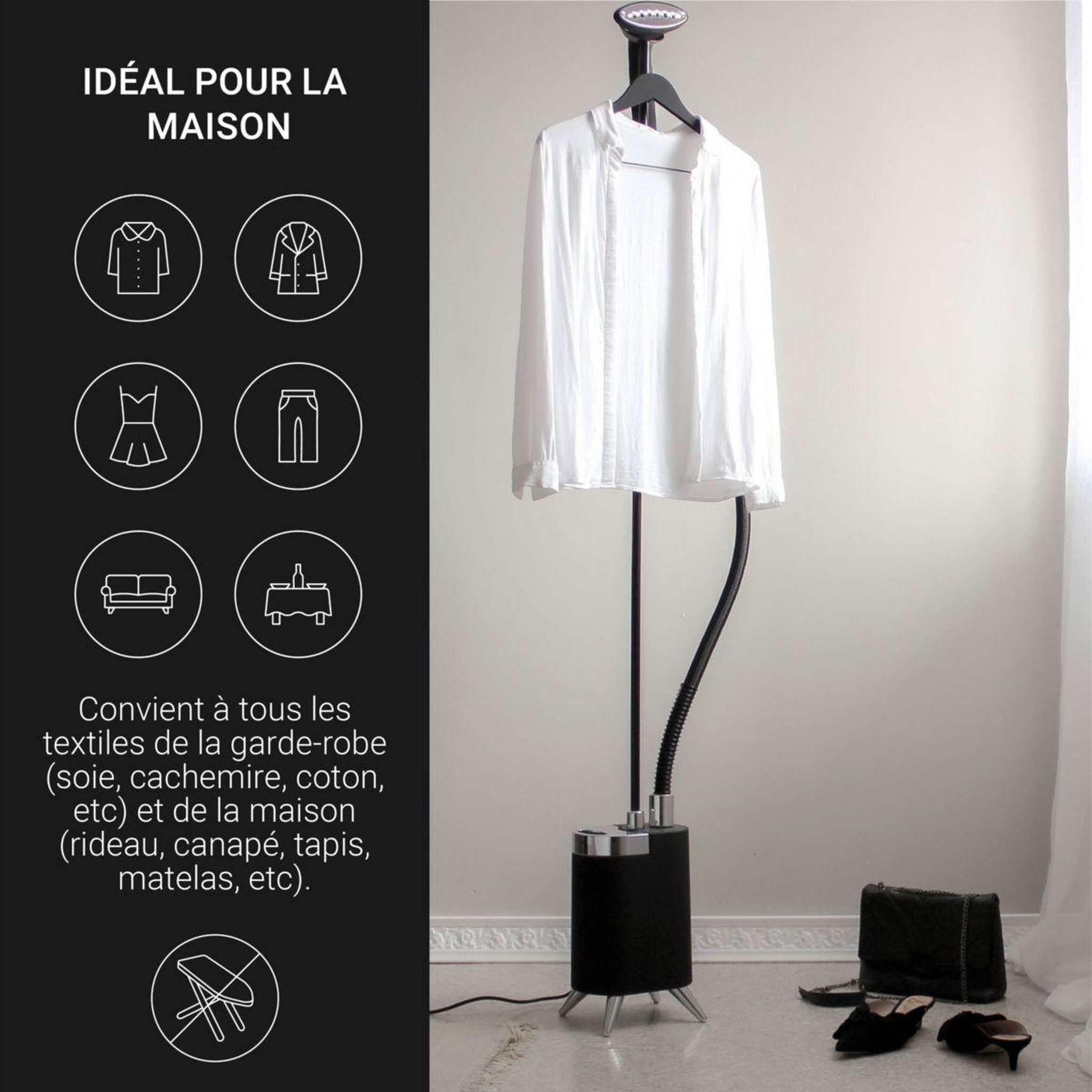 Voir la diapositive 3 : Steamone Défroisseur vapeur Minilys