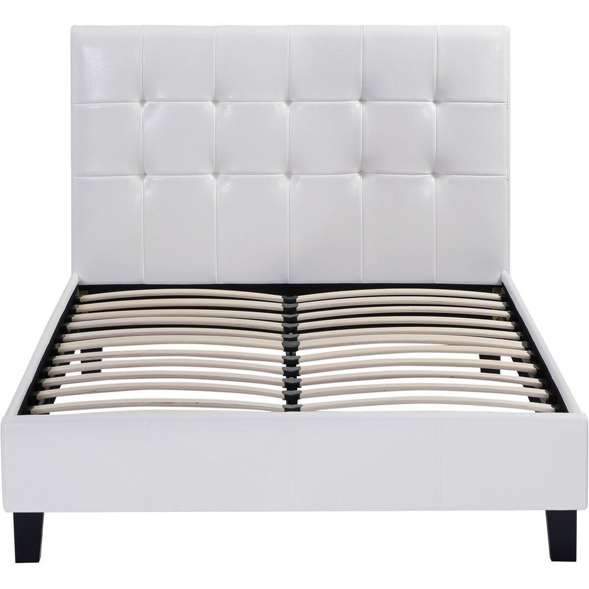 Voir la diapositive 4 : Habitat et Jardin Lit double en pvc  julia  - 140 x 190 cm - blanc