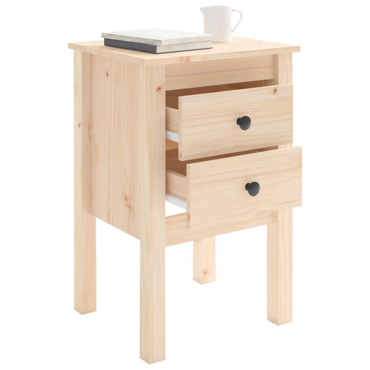 VIDAXL Table de chevet 40x35x61,5 cm Bois de pin massif