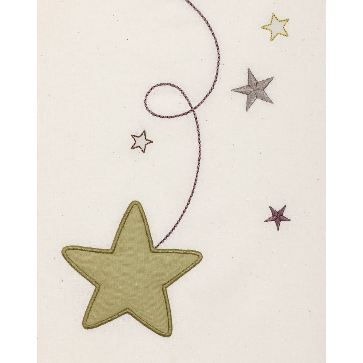 PTIT BASILE Protège carnet de santé bébé coton Bio - Pluie d'étoiles