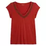 IN EXTENSO T-shirt manches courtes rouge femme