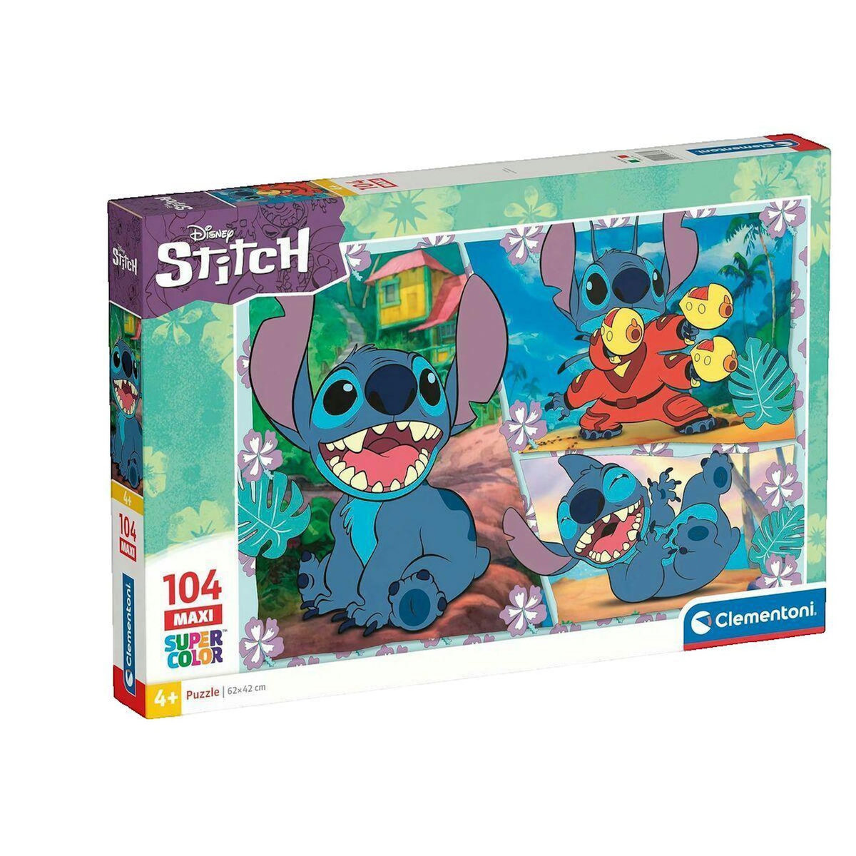 CLEMENTONI Puzzle Clementoni Stitch bleu 104 pièces éducatif