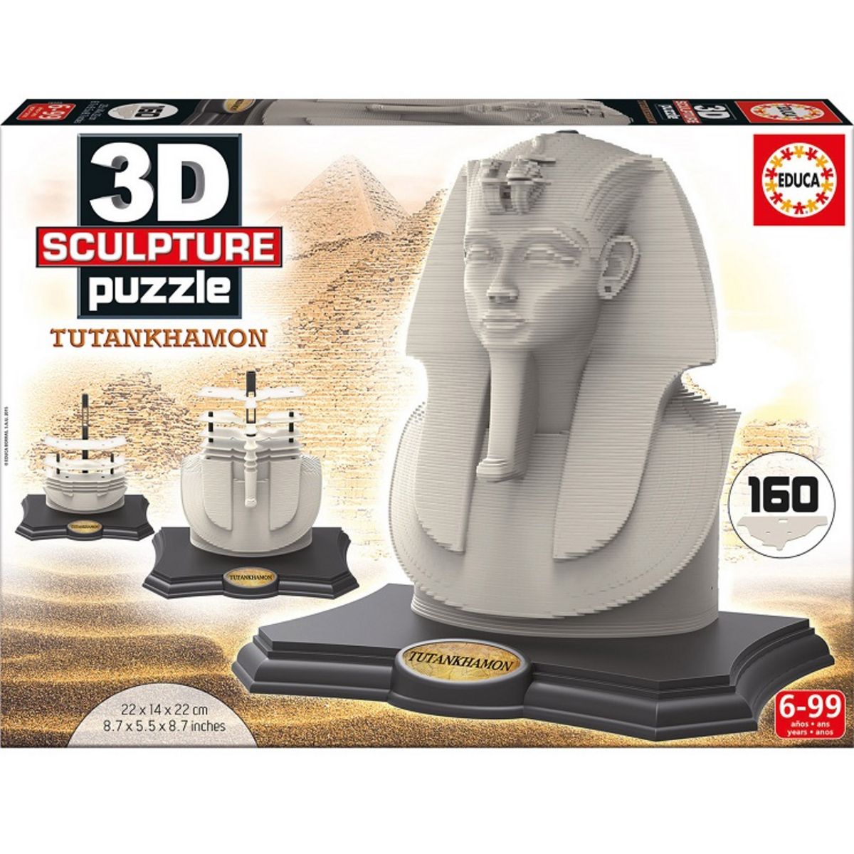 EDUCA Puzzle sculpture 3D Toutankhamon