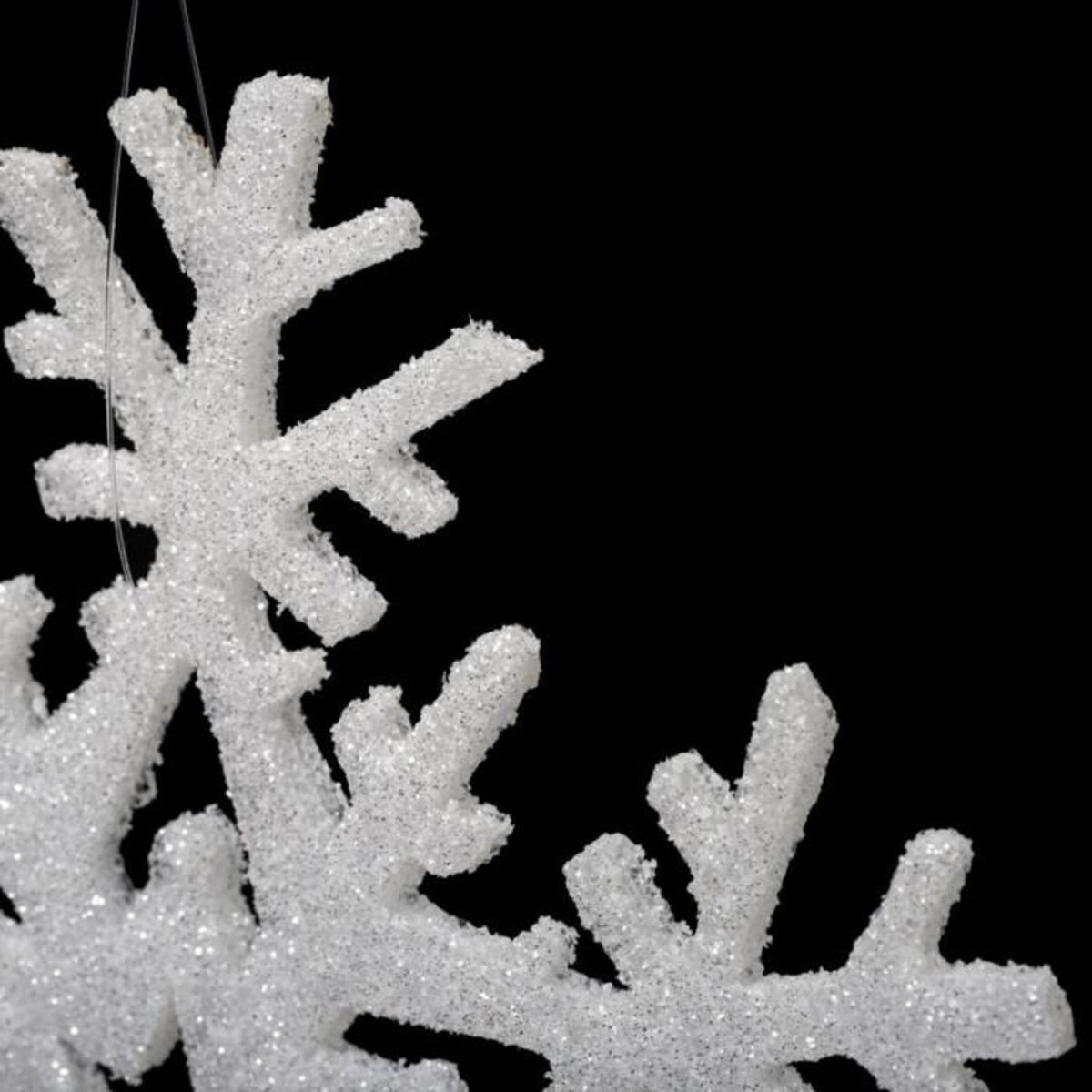 FEERIC LIGHT & CHRISTMAS Décoration de Noël 6 Flocons  Polaire  20cm Blanc