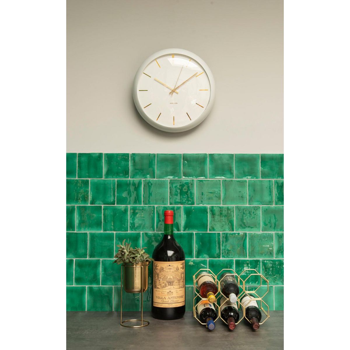 PRESENT TIME Range bouteille pliable design métal Honey