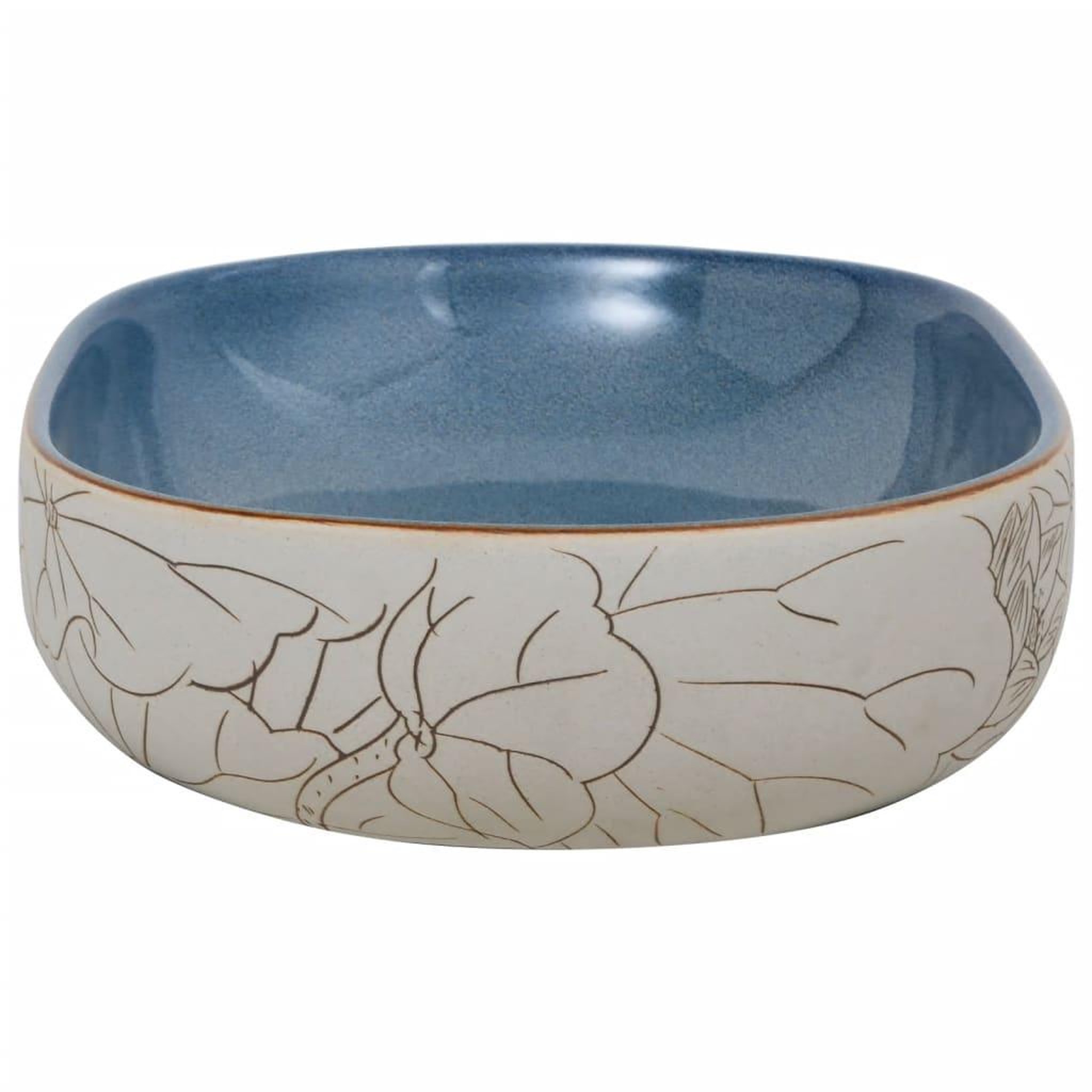 Voir la diapositive 5 : VIDAXL Vasque a poser sable et bleu ovale 59x40x14 cm ceramique
