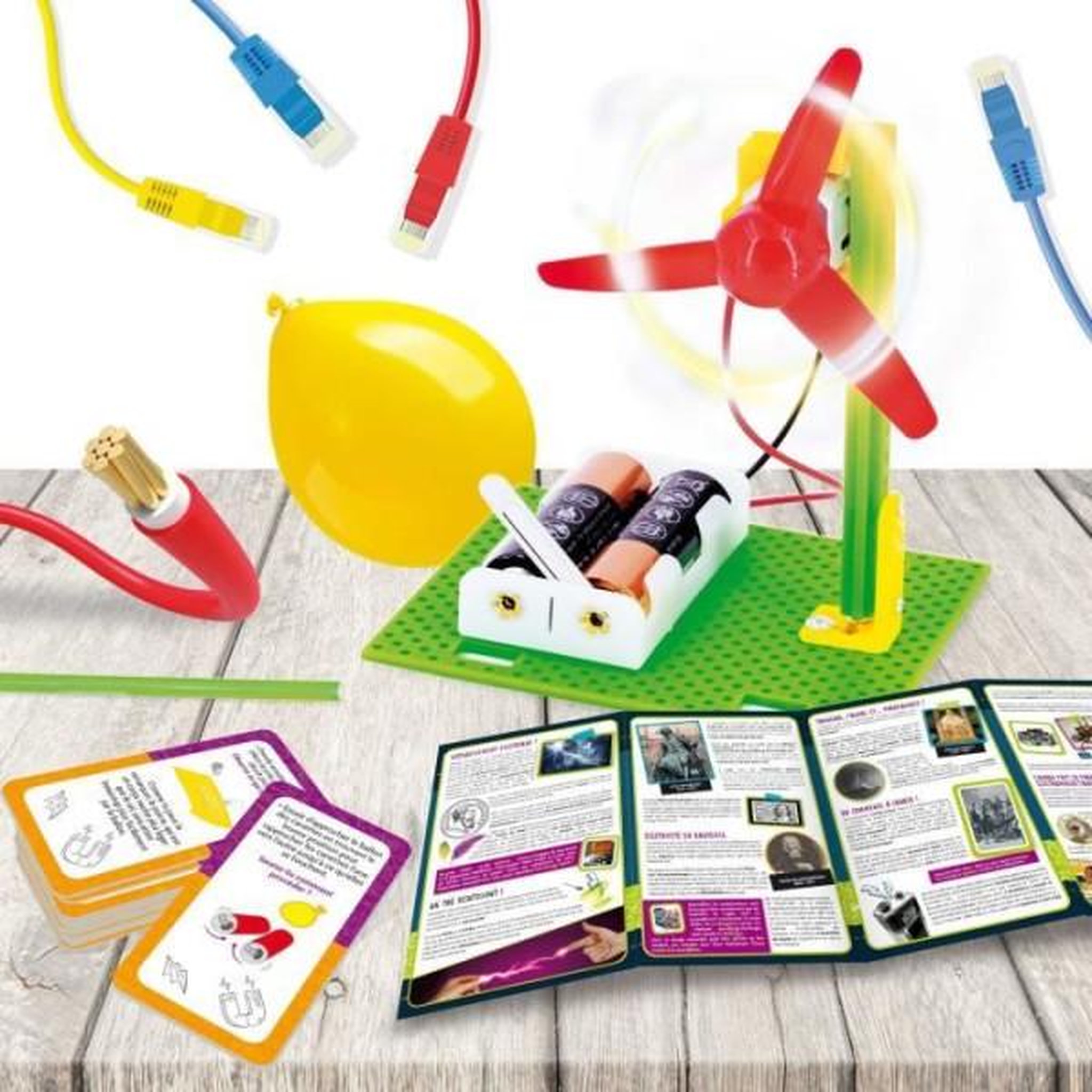 Voir la diapositive 2 : LISCIANI GIOCHI Découverte de l'éléctricité - Kit Scientifique - I'M A GENIUS POCKET - Composants sûrs