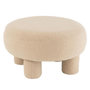Voir la diapositive 1 : Paris Prix Pouf Rond Bouclette  Teddy  52cm Beige
