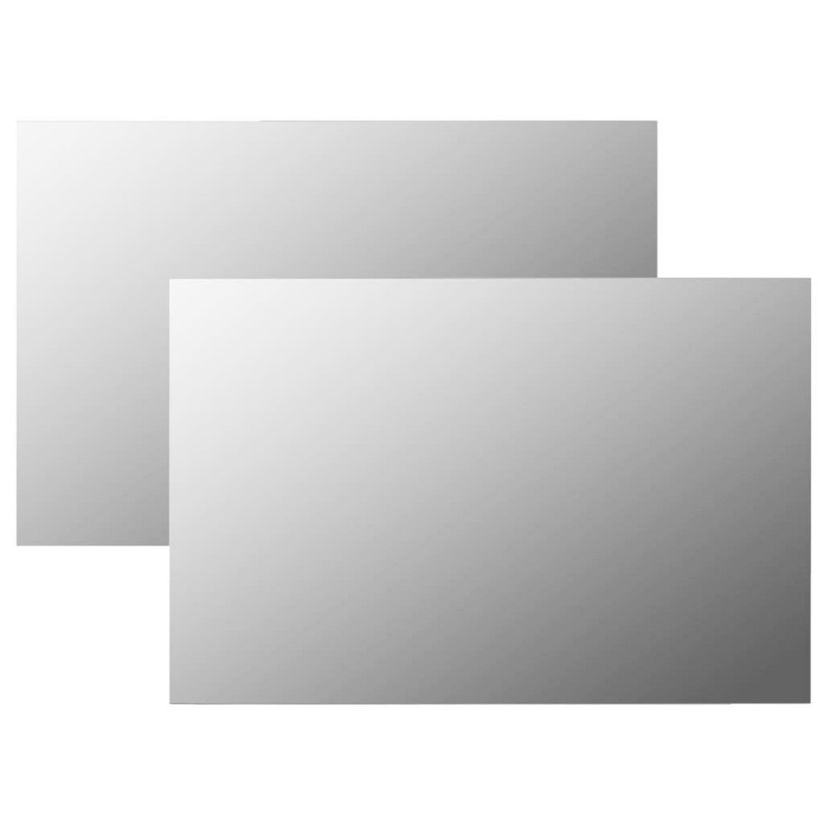 VIDAXL Miroirs muraux 2 pcs 60x40 cm Rectangulaire Verre