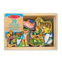 Voir la diapositive 1 : Melissa & Doug 20 aimants animaux en bois