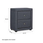 Voir la diapositive 3 : HomeStyle4U Table de chevet chambre 2 tiroirs gris