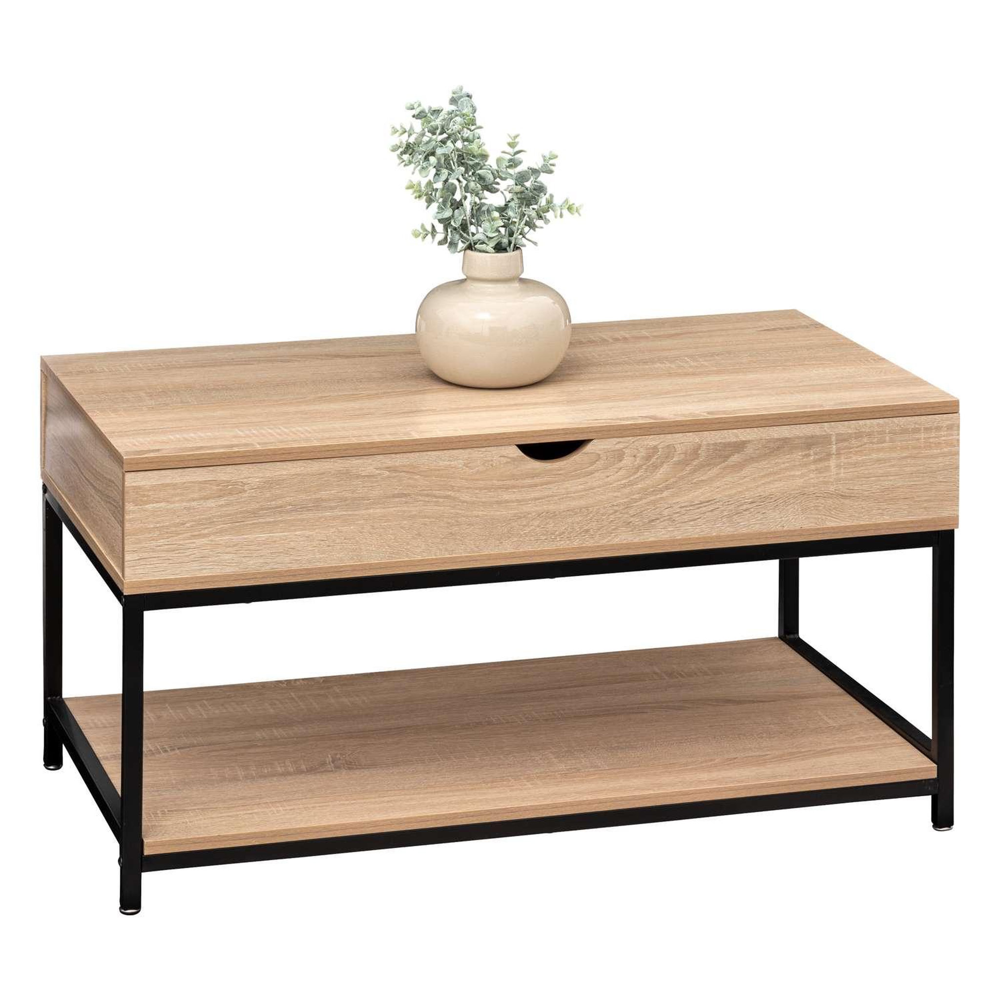 Voir la diapositive 5 : FIVE Table basse avec plateau relevable - beige