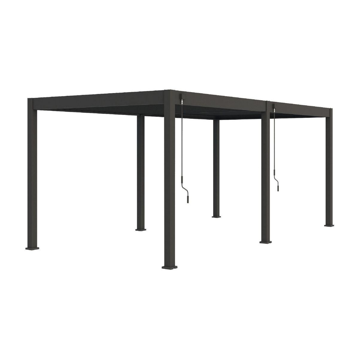 Pergola Bioclimatique autoportée- 3x6 m - Aluminum Anthracite - VS OmBREA®