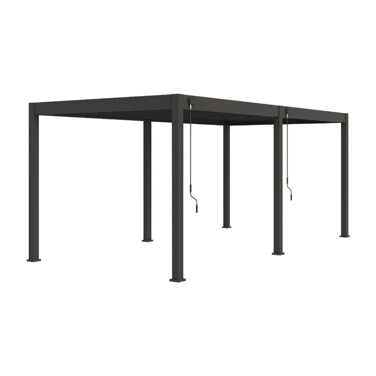 Pergola Bioclimatique autoportée- 3x6 m - Aluminum Anthracite - VS OmBREA®