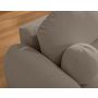 Voir la diapositive 2 : BEST MOBILIER Berenice - canapé d'angle droit 4 places convertible avec coffre en tissu bouclette