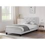 Voir la diapositive 2 : Habitat et Jardin Lit simple en pvc  Julia  - 90 x 190 cm - Blanc