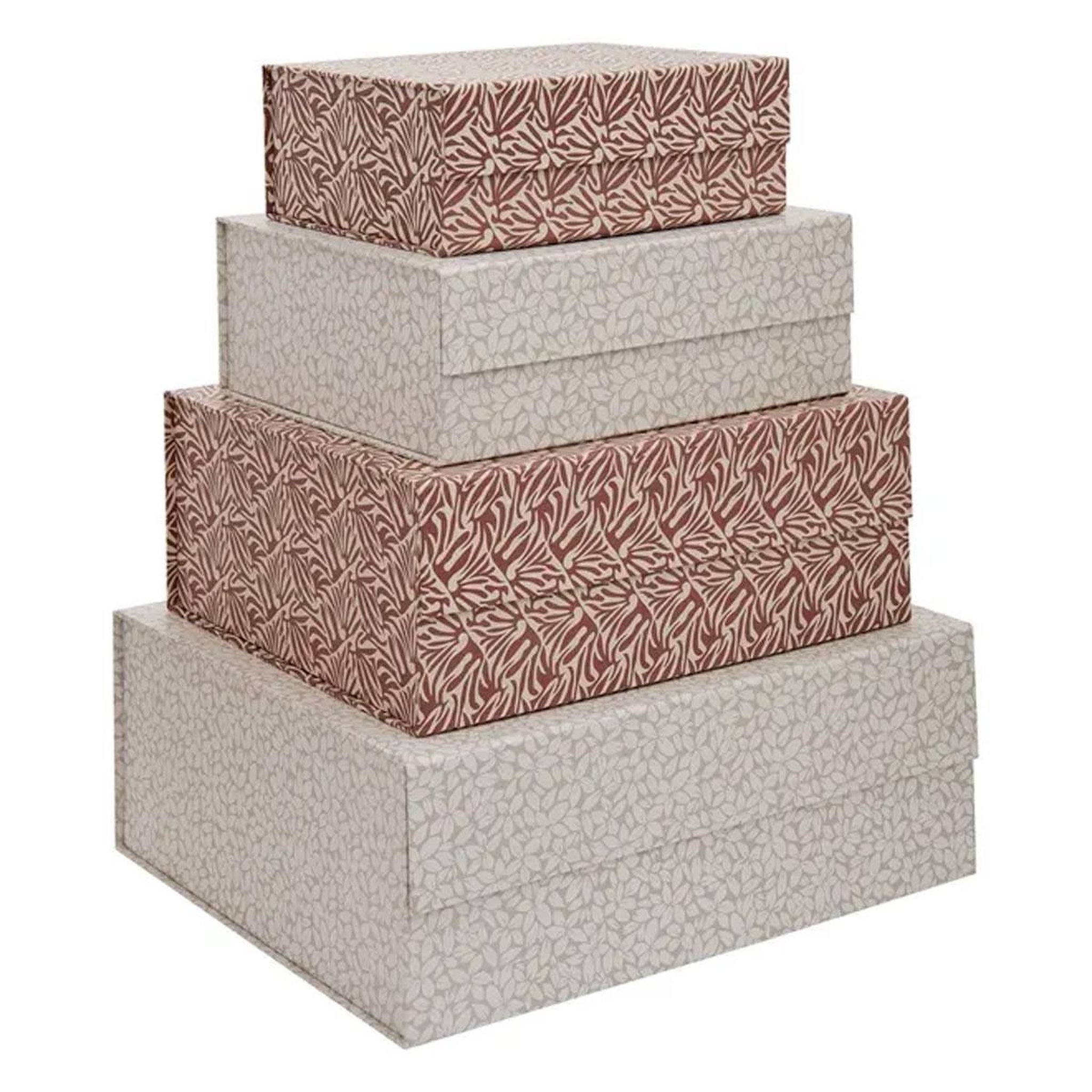 FIVE Lot de 4 boîtes de rangement  gardenia  40cm multicolore