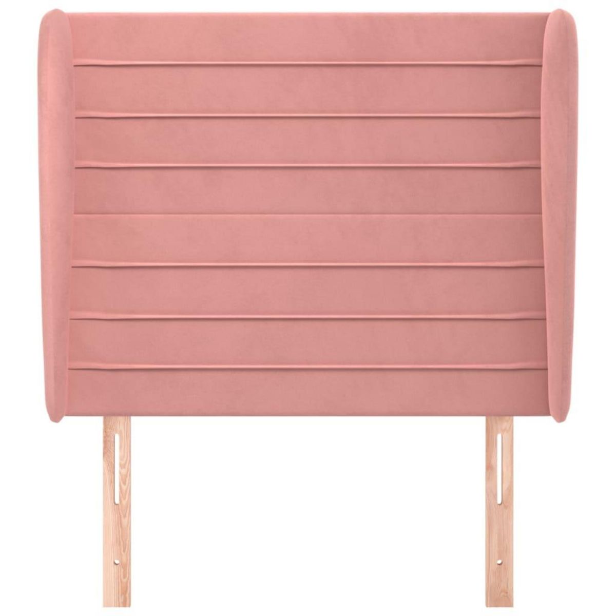 VIDAXL Tete de lit avec oreilles Rose 83x23x118/128 cm Velours