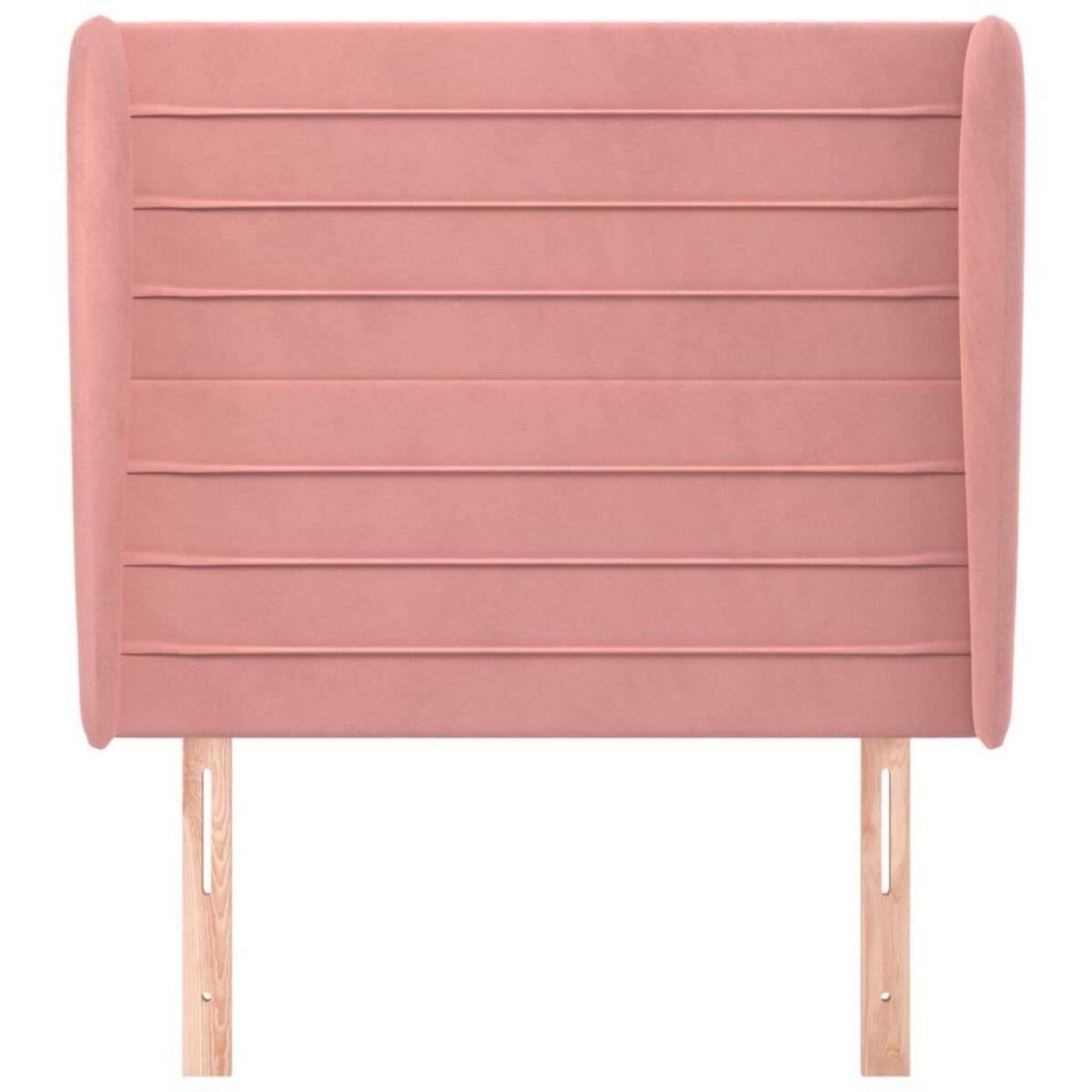 VIDAXL Tete de lit avec oreilles Rose 83x23x118/128 cm Velours