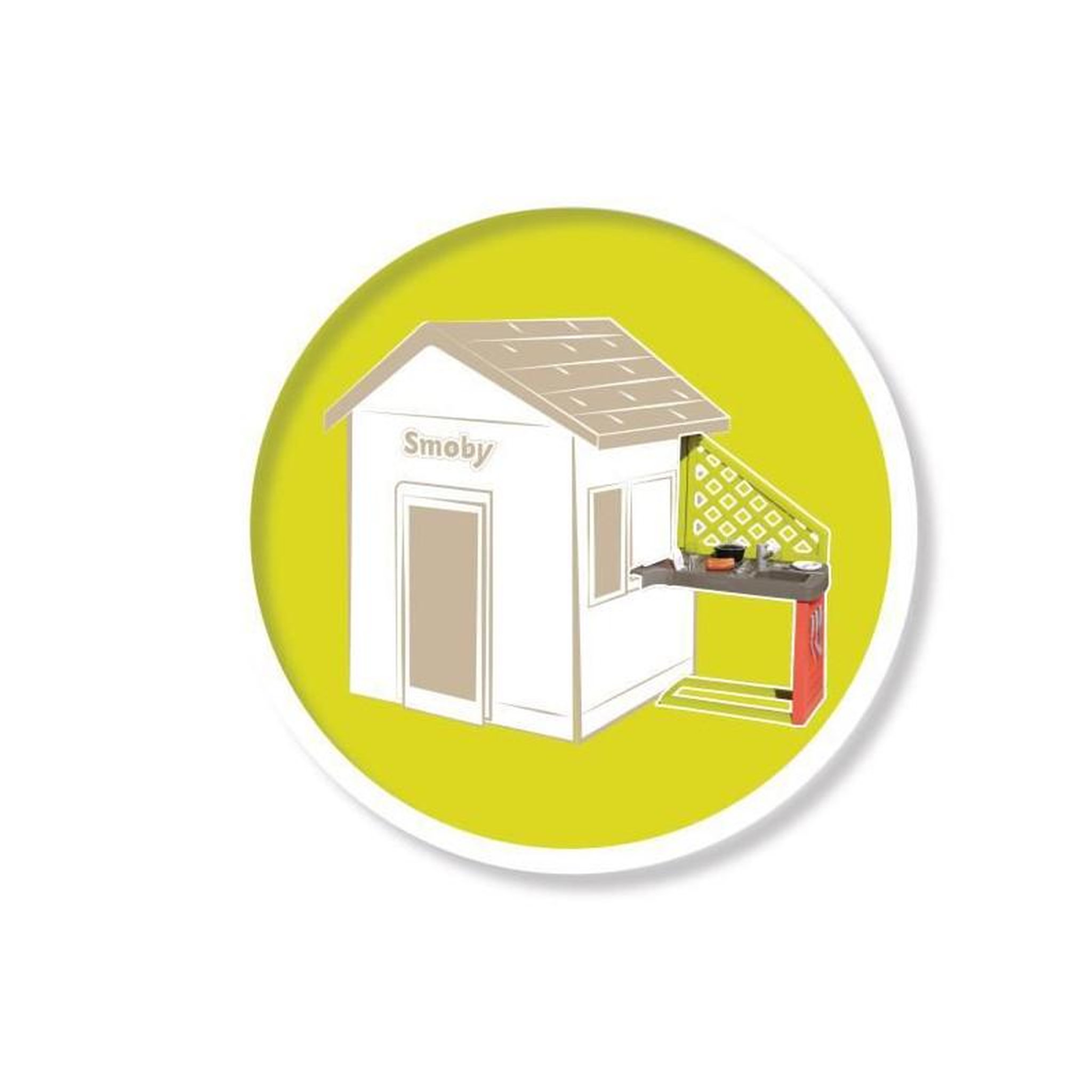 Voir la diapositive 5 : SMOBY SMOBY Table pique-nique adaptée aux maisons Smoby compatibles - 2 bancs - Anti-UV.
