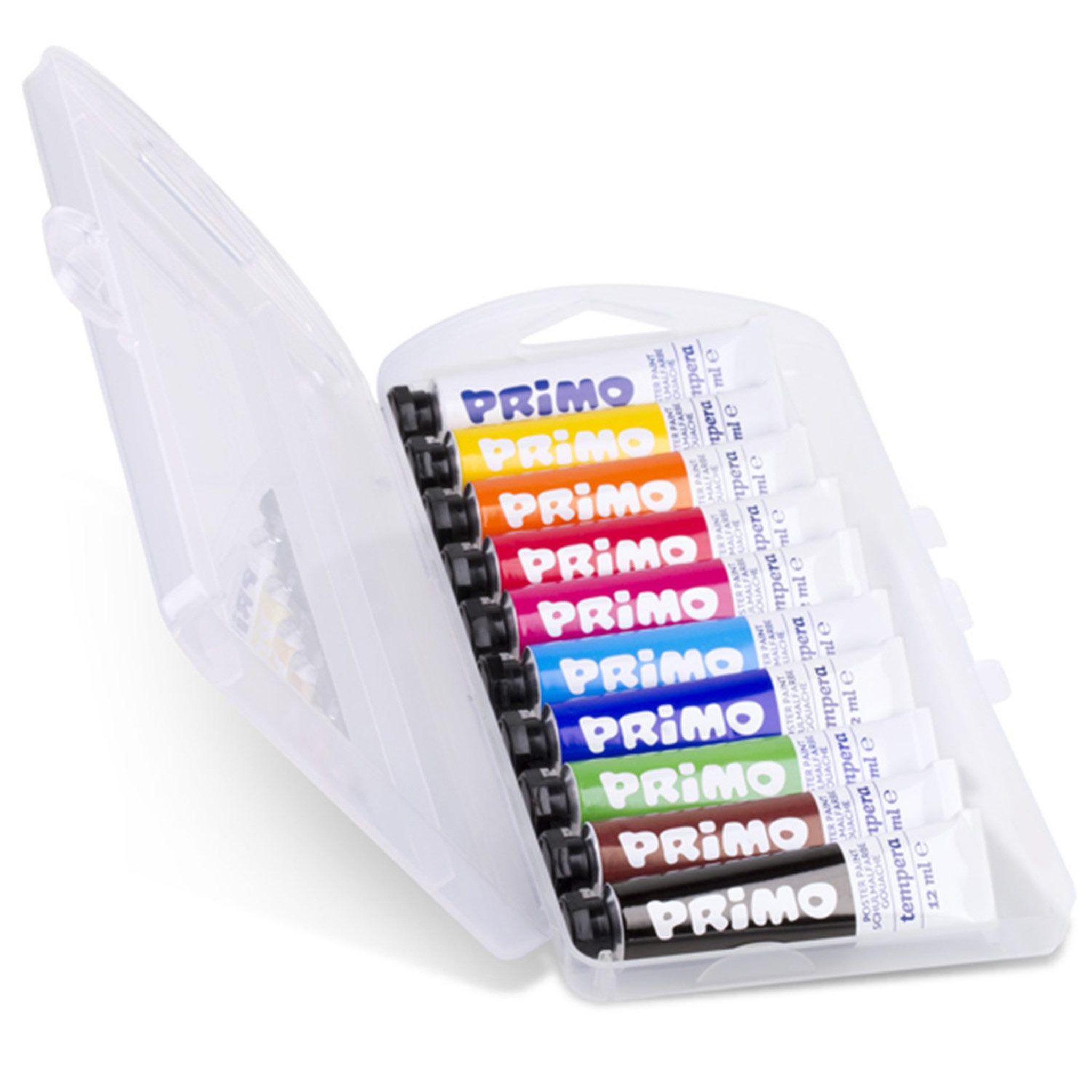 Voir la diapositive 1 : PRIMO 10 tubes de peinture gouache 12 ml