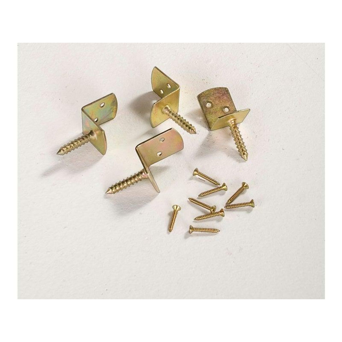 CENTRALE BRICO Equerres acier a visser Universel gris, Hauteur 8 x largeur 4 x Profondeur 3 cm