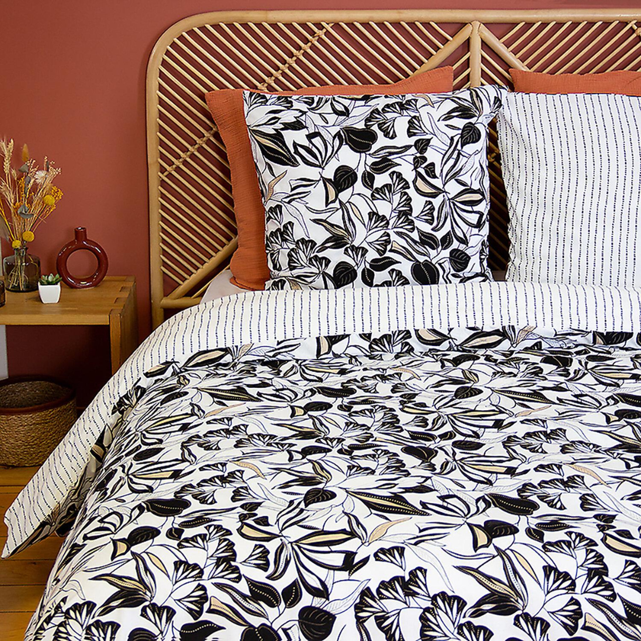 Voir la diapositive 4 : Home collection Parure de couette 100% microfibre, flore
