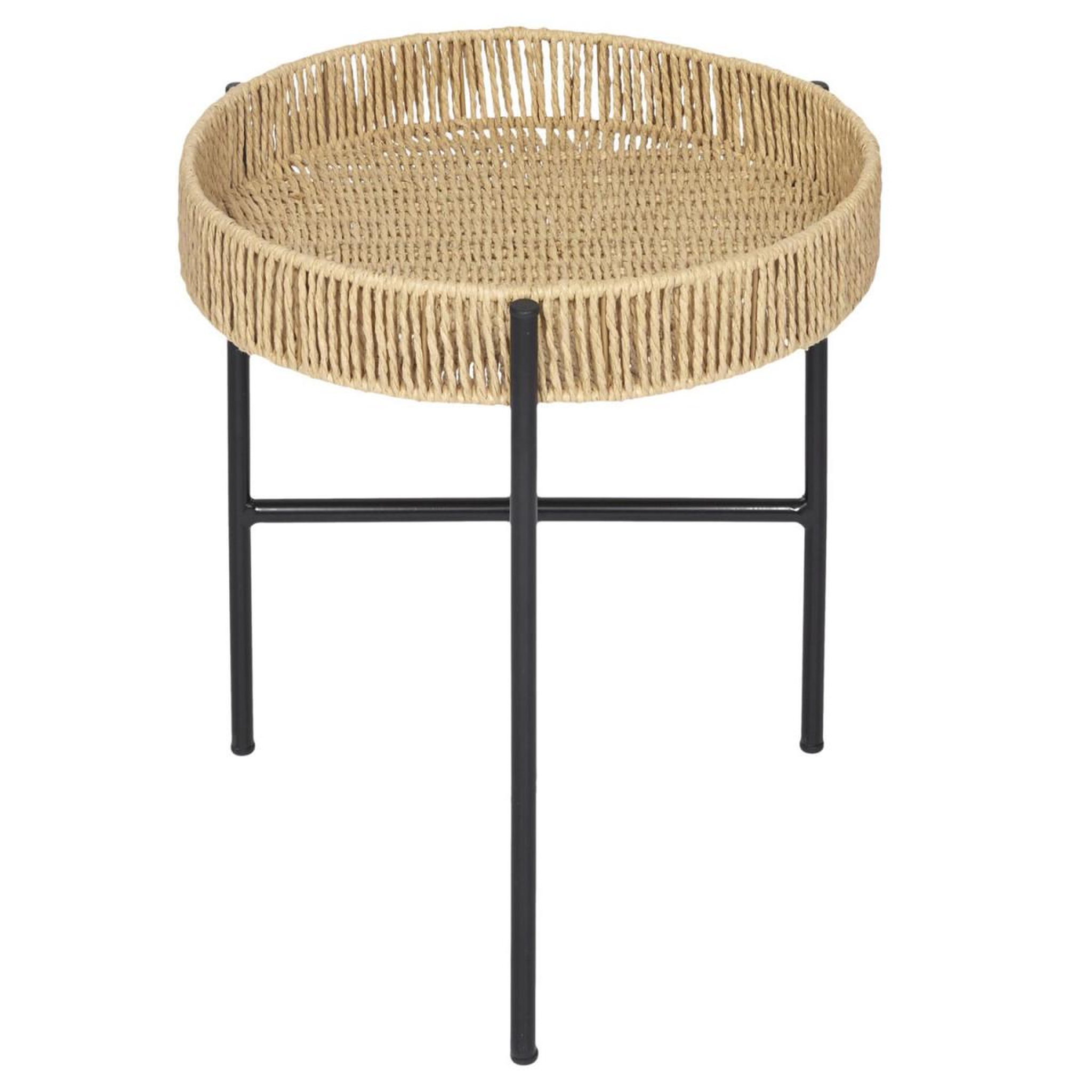 Voir la diapositive 4 : The Home Deco Factory Lot de 2 tables gigognes  pampa  42cm naturel