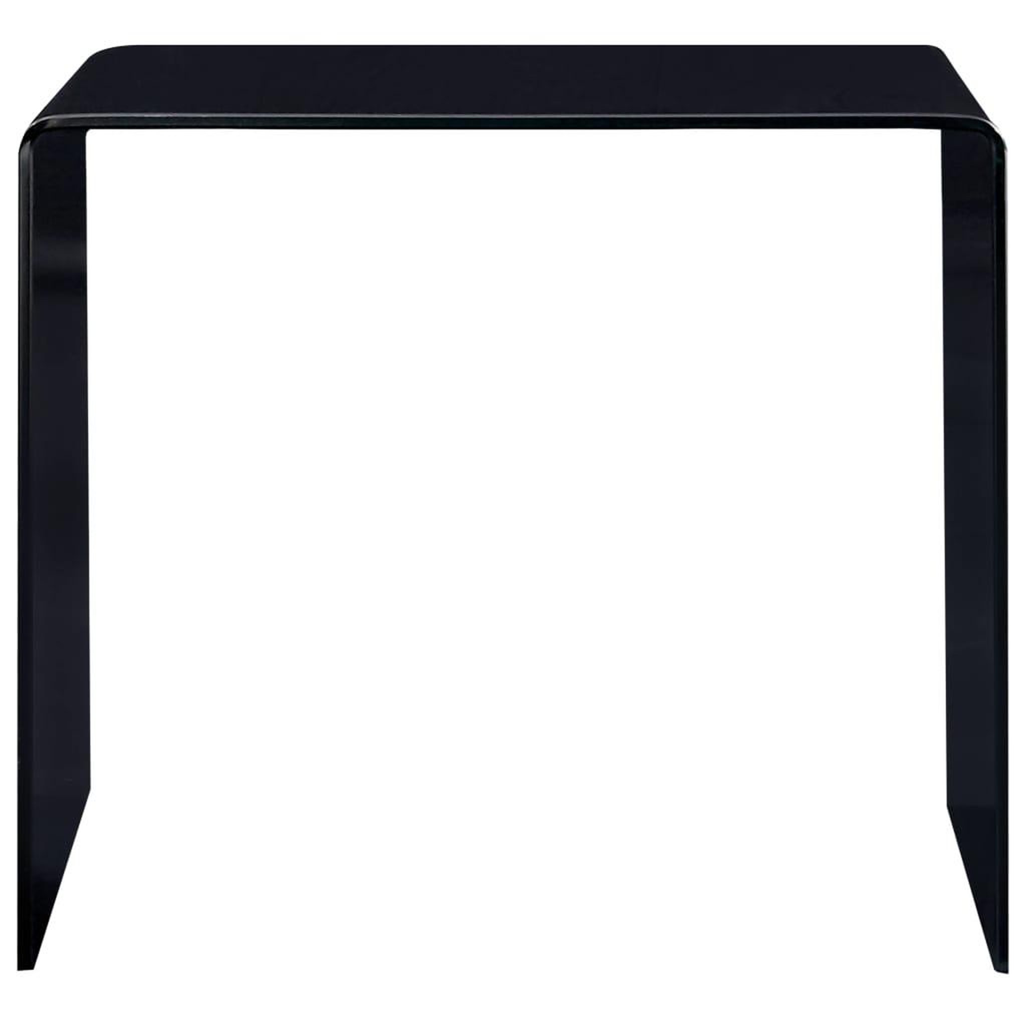 Voir la diapositive 2 : VIDAXL Table basse noir 50x50x45 cm verre trempe
