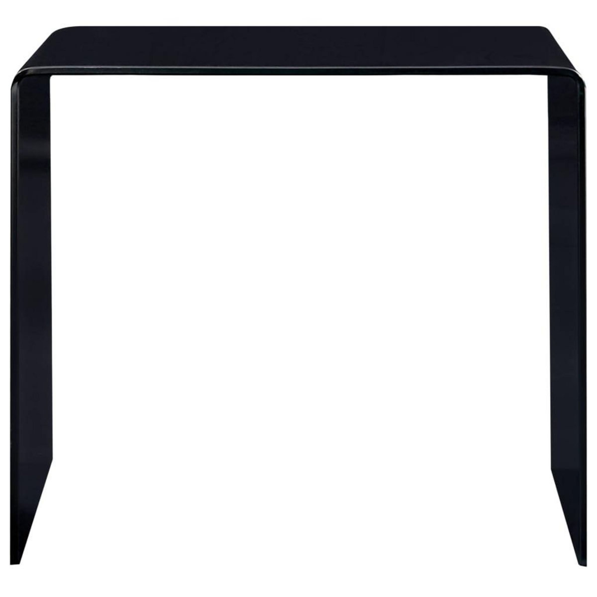 VIDAXL Table basse Noir 50x50x45 cm Verre trempe