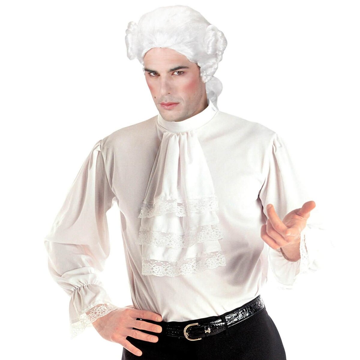 WIDMANN Chemise à jabot Blanche Homme XL pas cher Auchan.fr