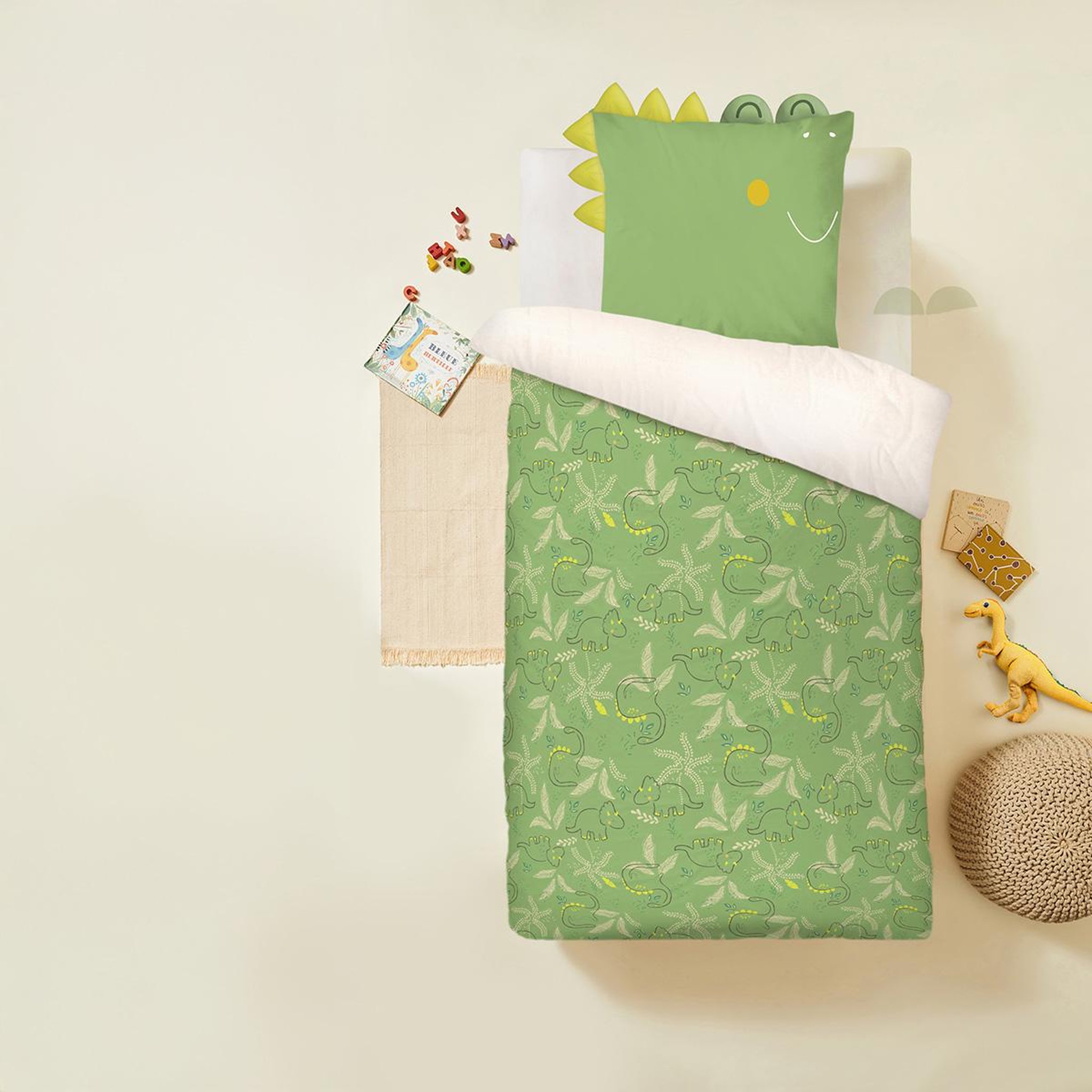 Voir la diapositive 6 : Petit Béguin Housse de couette enfant + taie d'oreiller Marius