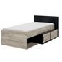 Voir la diapositive 3 : Lit junior 90x200cm avec rangements WASHINGTON