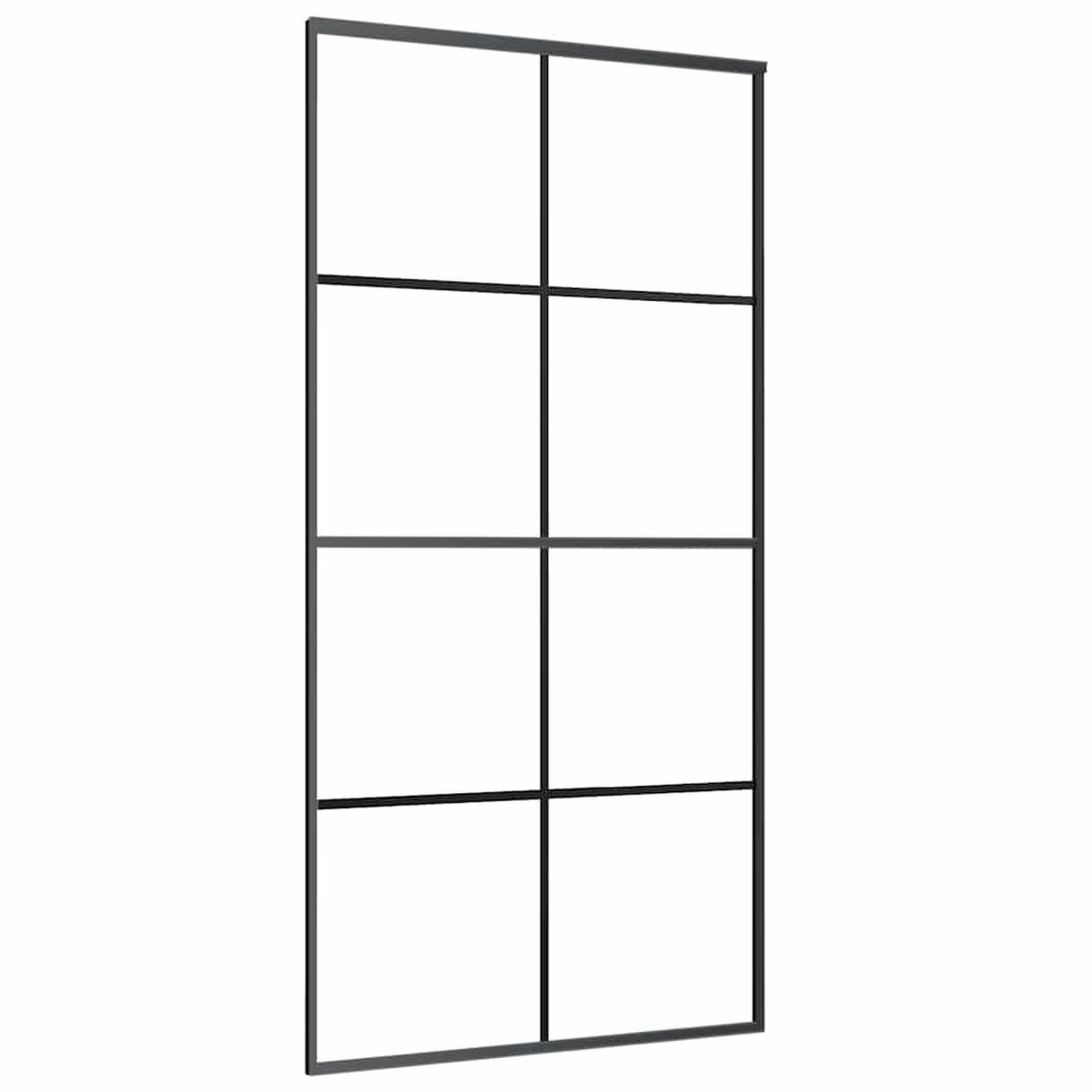 Voir la diapositive 5 : VIDAXL Porte coulissante kit de quincaillerie noir 102,5x205 cm