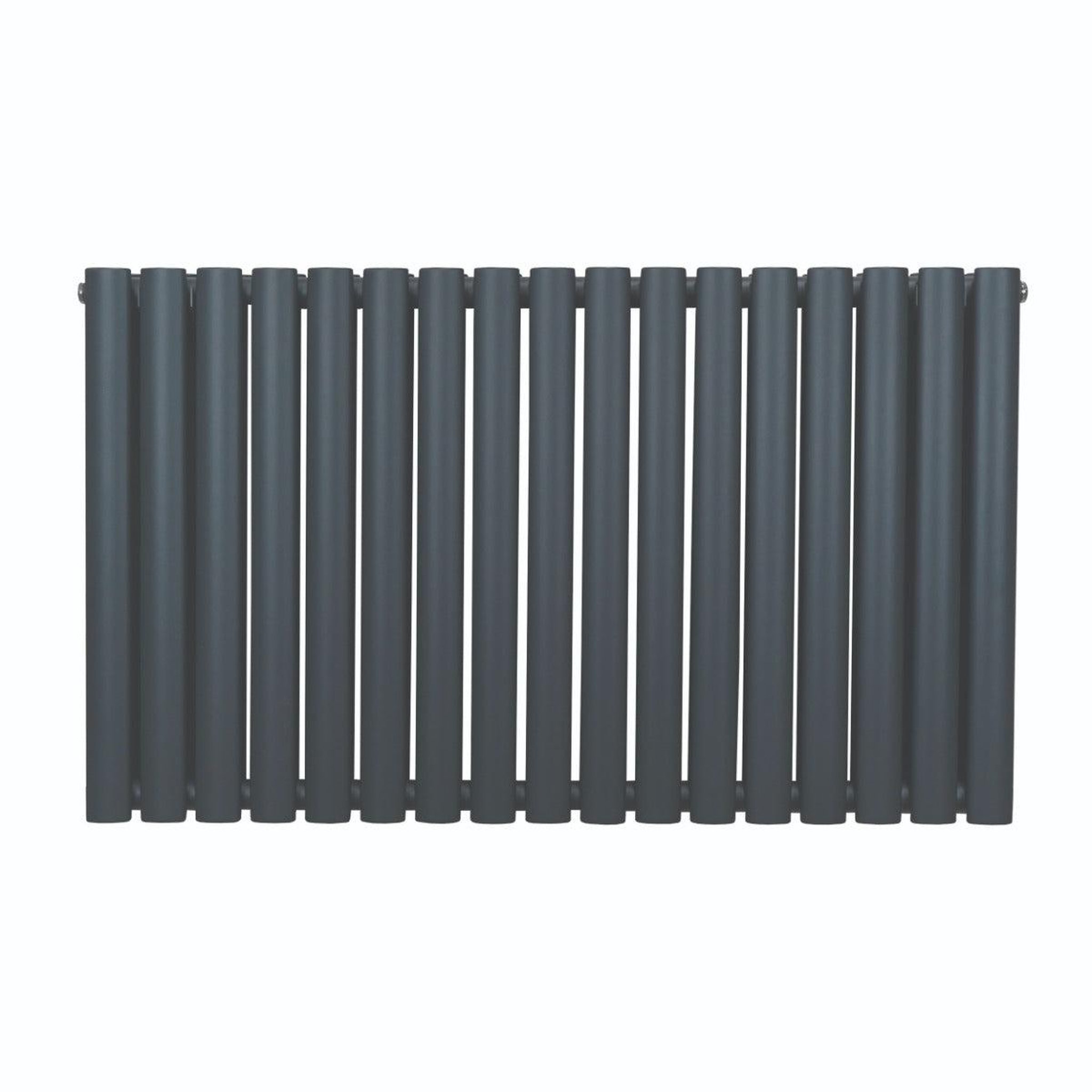 Voir la diapositive 3 : MONSTERSHOP Radiateur à colonnes ovales, 2 panneaux- 600 x 1020 mm – gris anthracite
