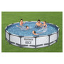 Voir la diapositive 1 : BESTWAY Piscine hors sol diamètre 427 x 84 cm Steel Pro Max
