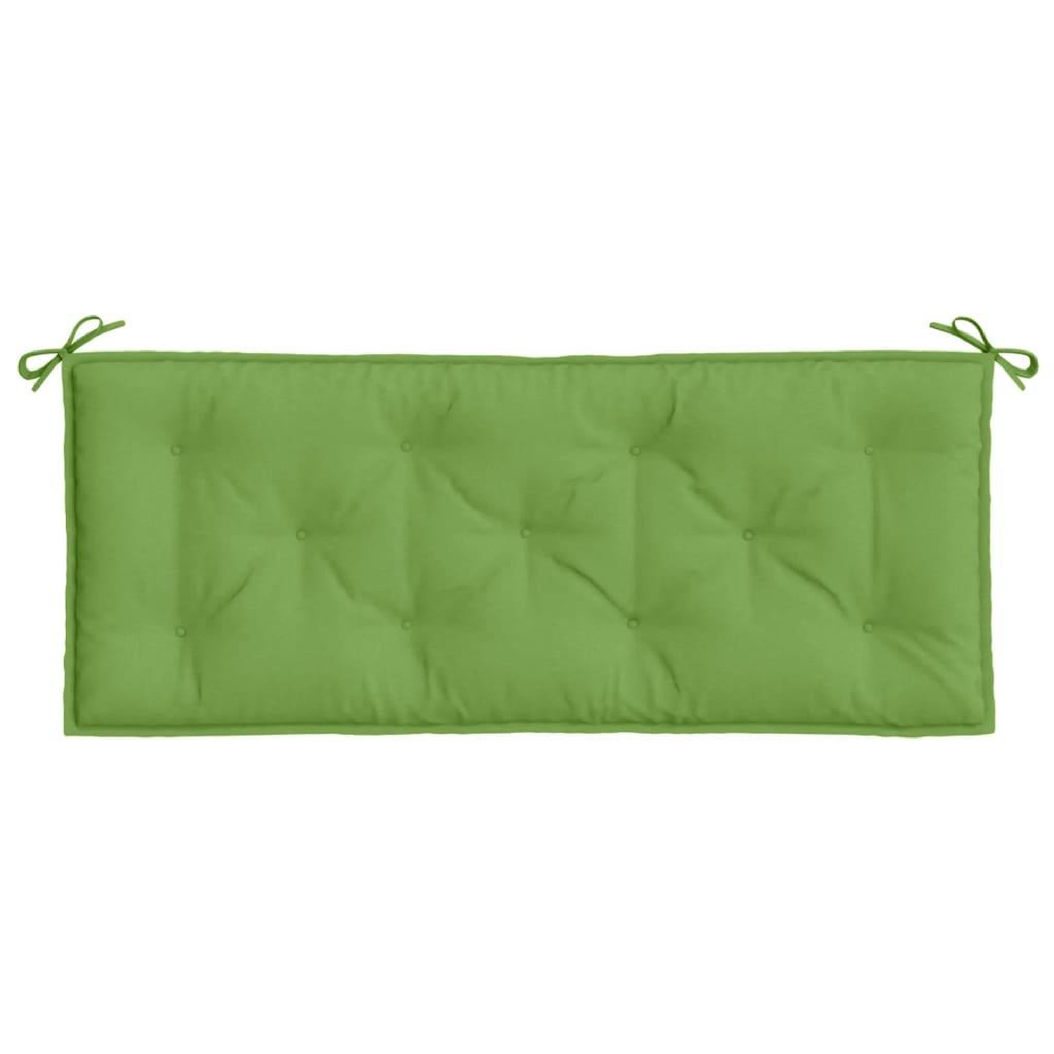 Voir la diapositive 4 : VIDAXL Coussin de banc de jardin vert melange 120x50x7 cm tissu