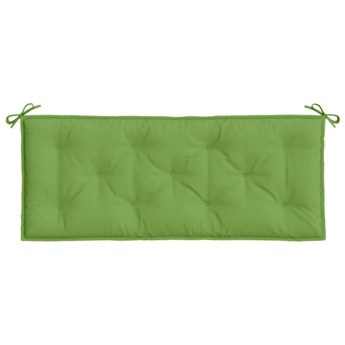 VIDAXL Coussin de banc de jardin vert melange 120x50x7 cm tissu