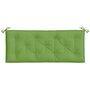 Voir la diapositive 4 : VIDAXL Coussin de banc de jardin vert melange 120x50x7 cm tissu