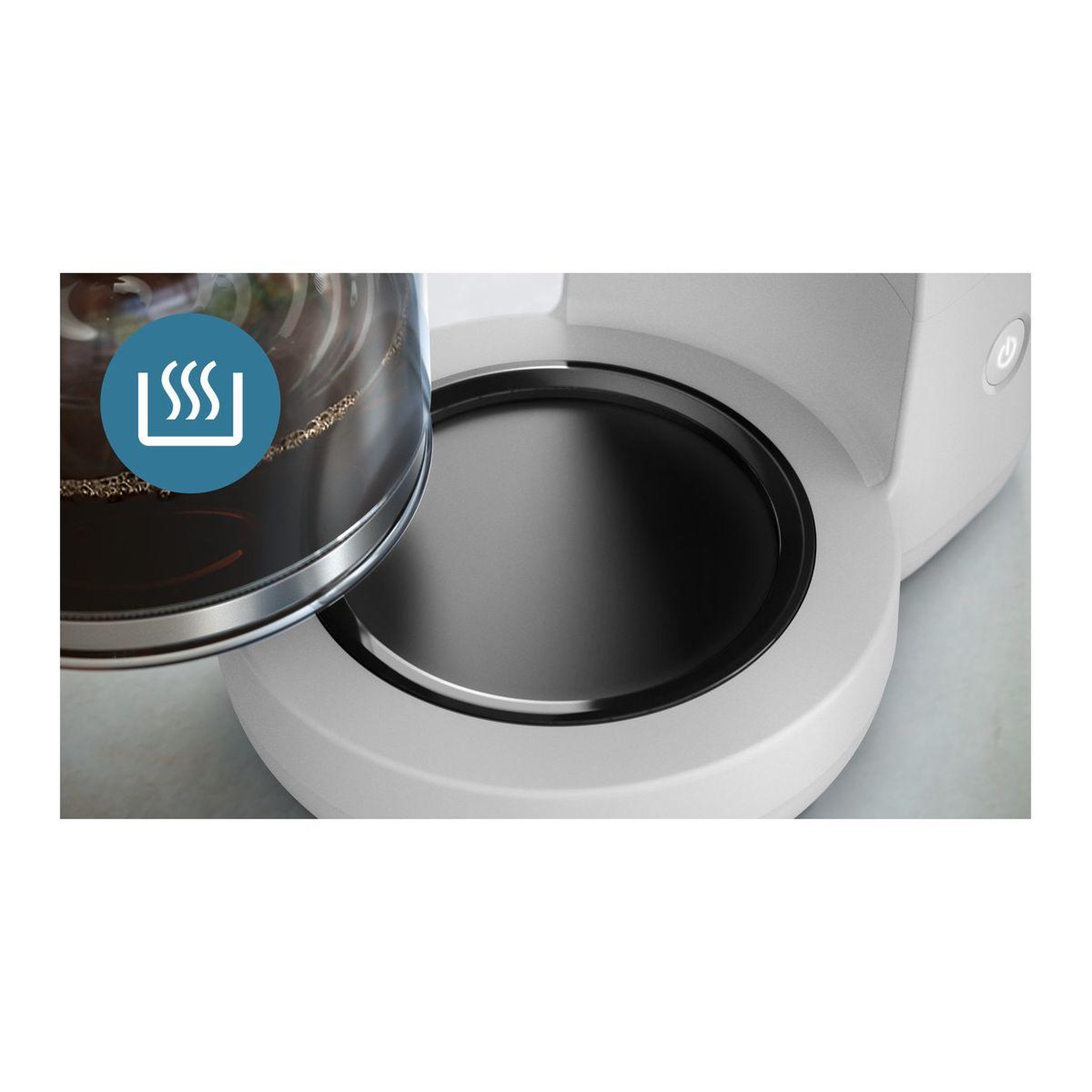 Voir la diapositive 5 : Philips Cafetière filtre hd7411/00 blanc